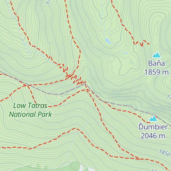 Map of Krúpova hoľa