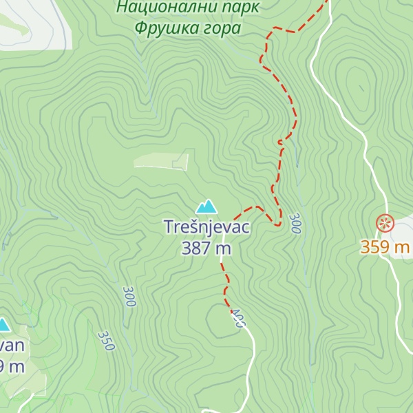 Map of Trešnjevac