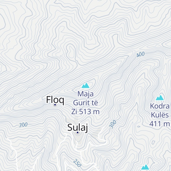 Map of Maja Gurit të Zi