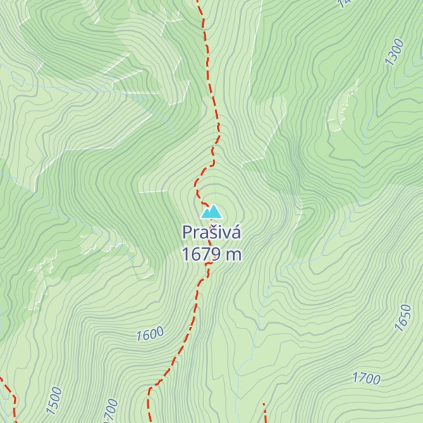 Map of Prašivá