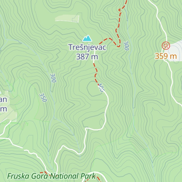 Map of Mali Trešnjevac