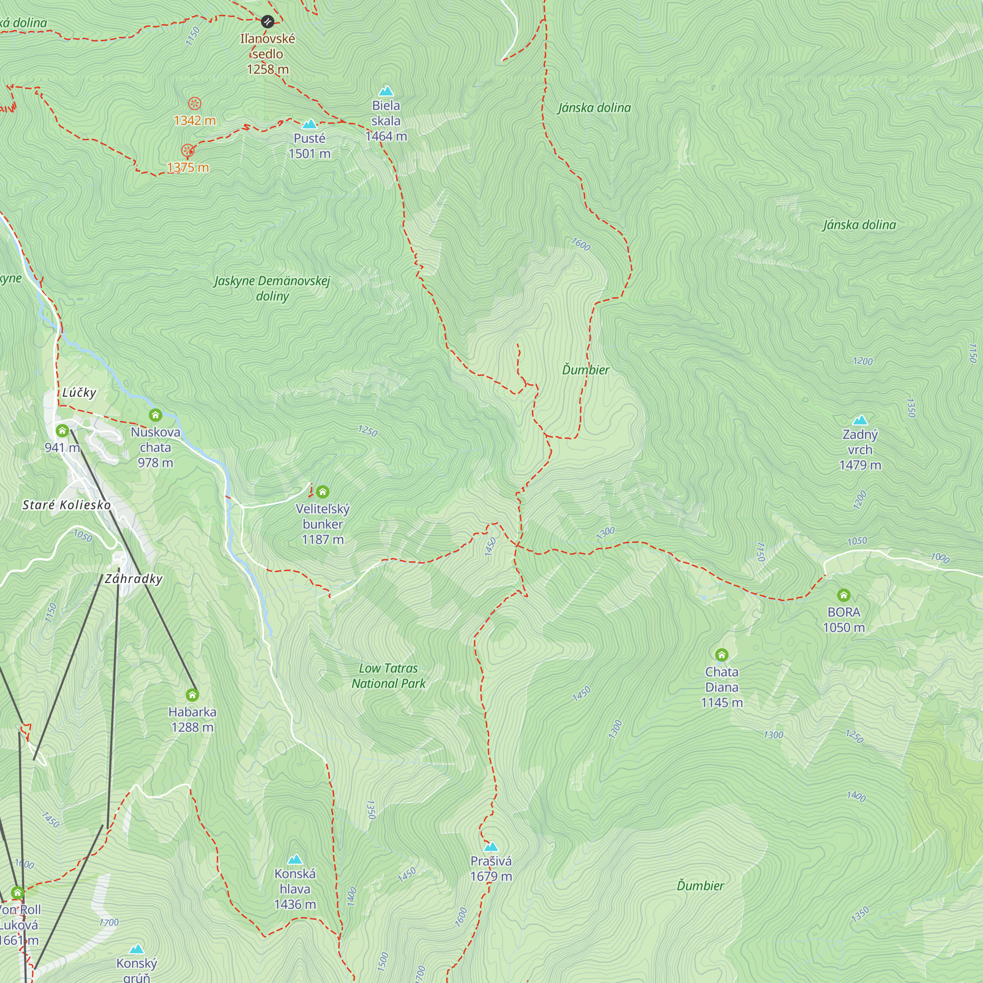 Útulňa Lakôtka (dezolátny stav) map