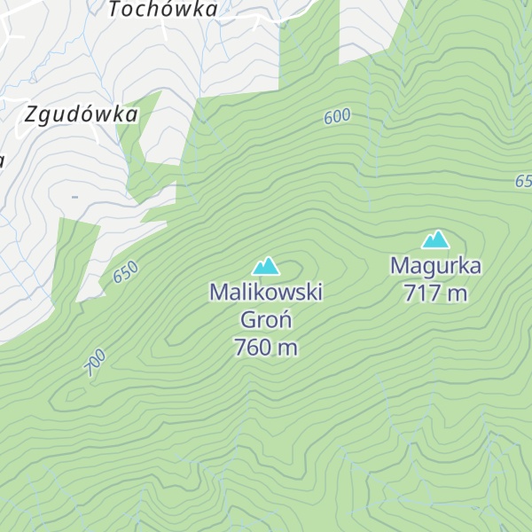 Map of Malikowski Groń