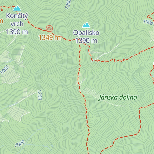 Map of Poludnica