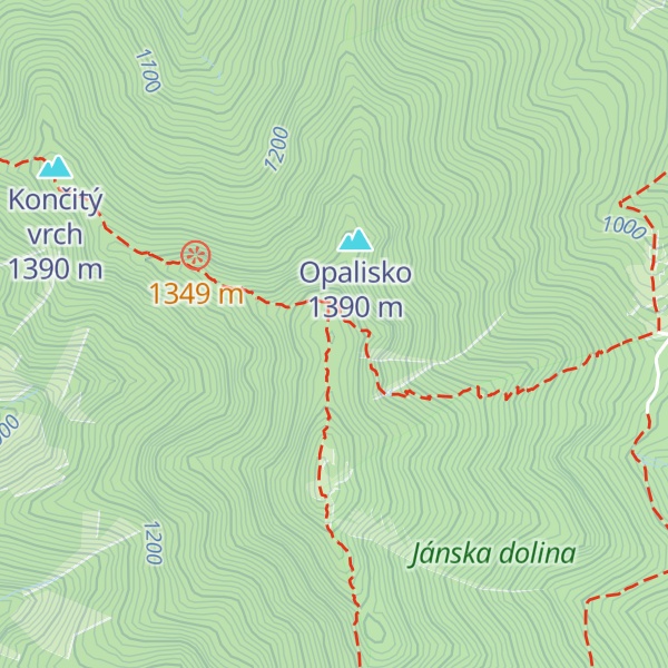 Map of Predná Poludnica
