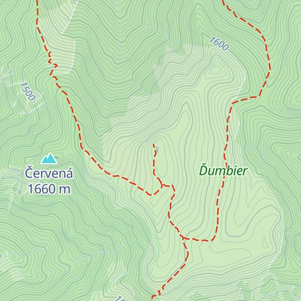 Map of Krakova hoľa