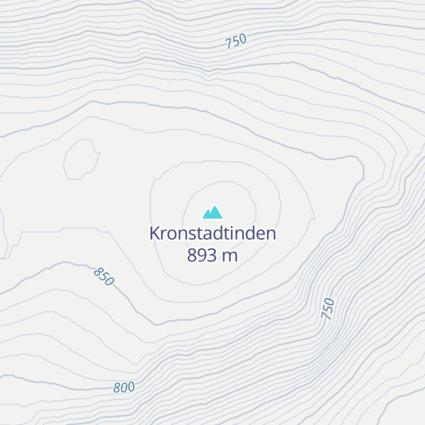Map of Kronstadtinden