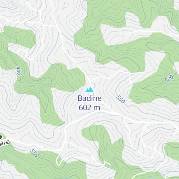Map of Badine