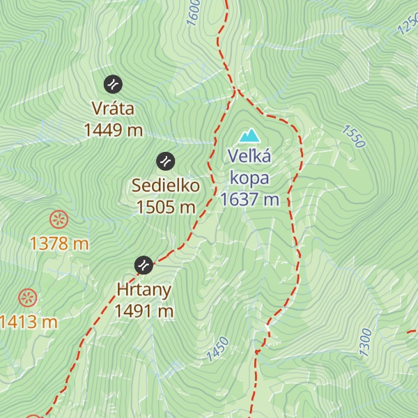Map of Malá Kopa