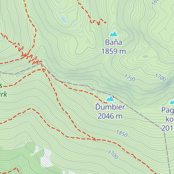 Map of Ludárova kopa