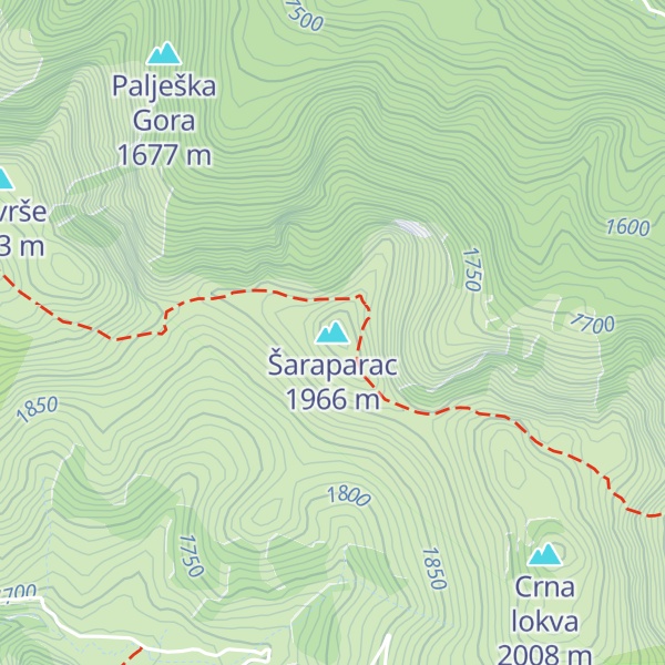 Map of Šaraparac