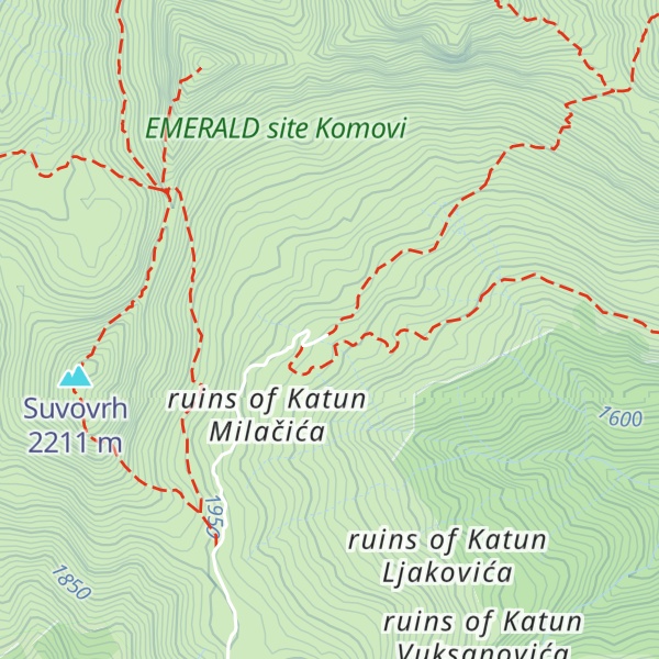 Map of Planinarska koliba Carine
