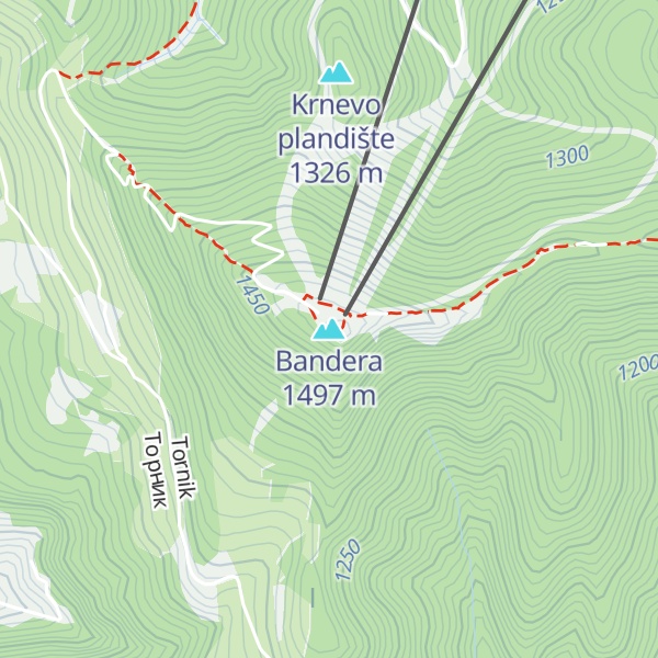 Map of Bandera