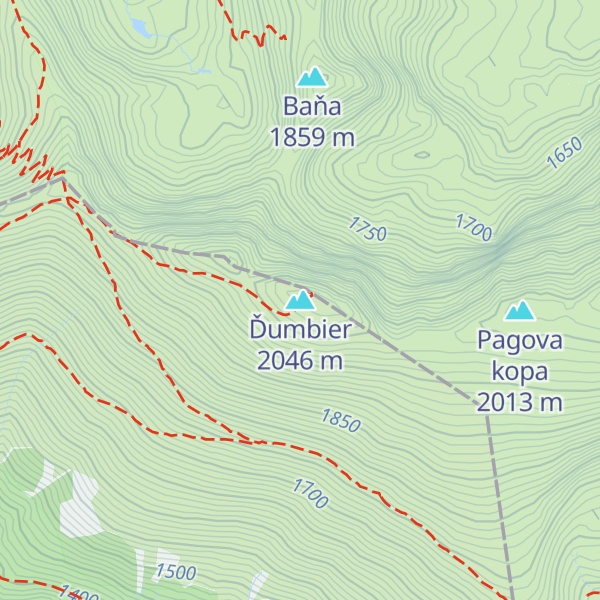 Map of Ďumbier