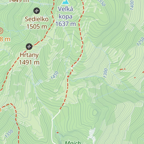 Map of Chata Pod Náružím - Červenec