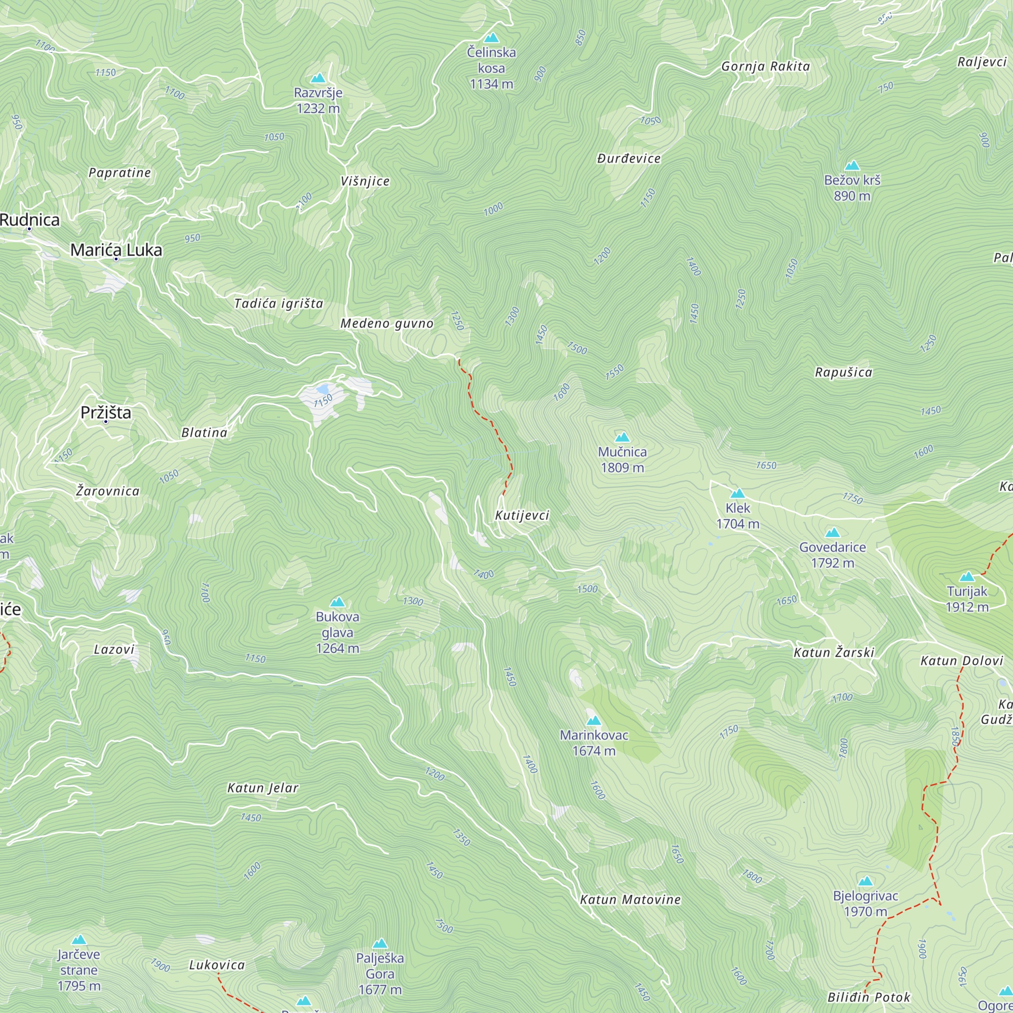 Planinarski dom Džambas map