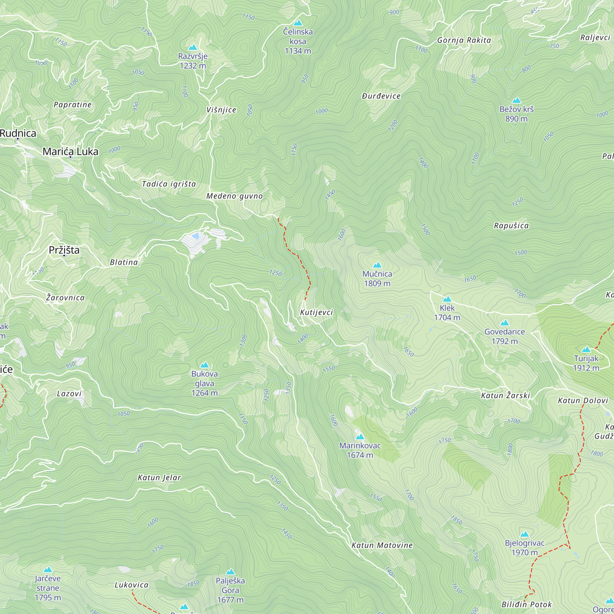 Planinarski dom Džambas map