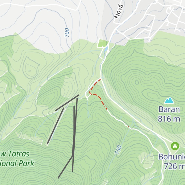 Map of Chata Opalisko
