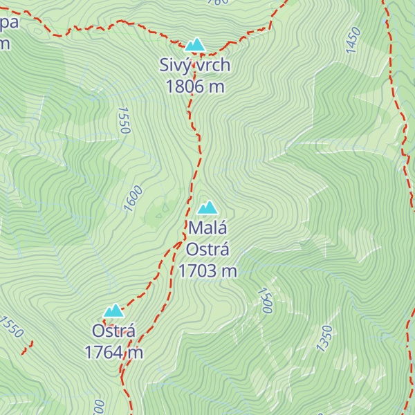 Map of Malá Ostrá