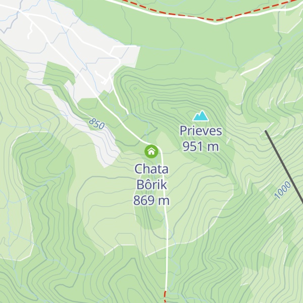Map of Chata Bôrik