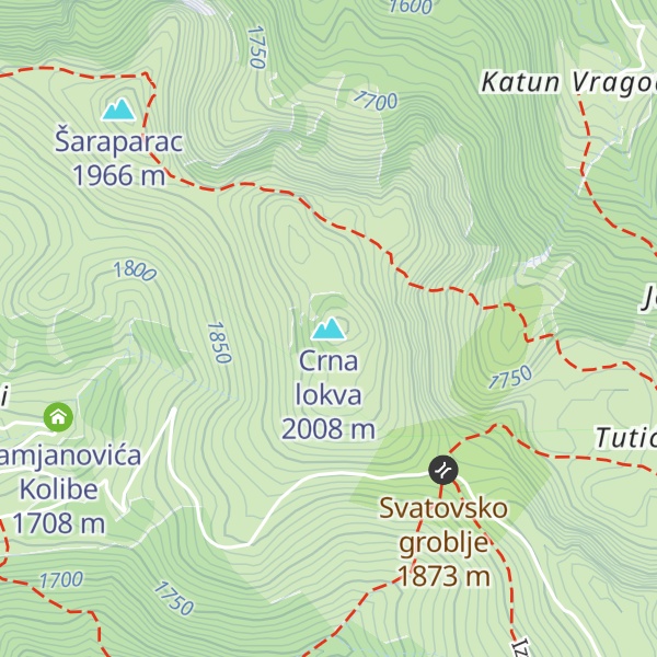 Map of Crna lokva