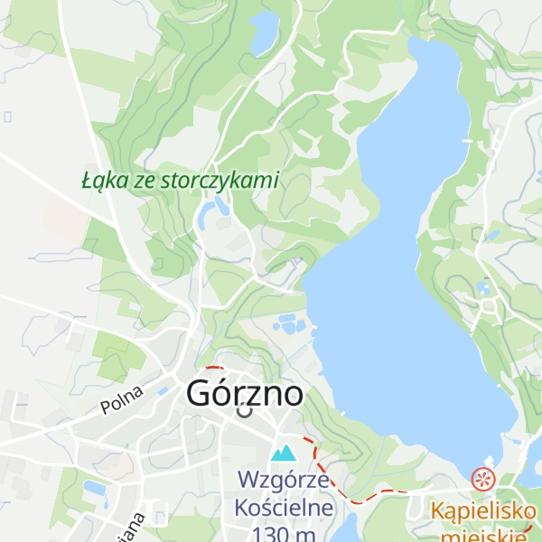 Map of Łysa Góra