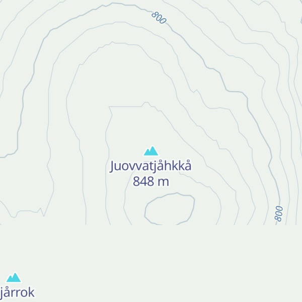 Map of Juovvatjåhkkå