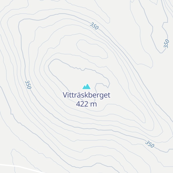 Map of Vitträskberget