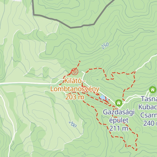 Map of Bükkábrány trees