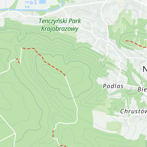 Map of Łysa Góra