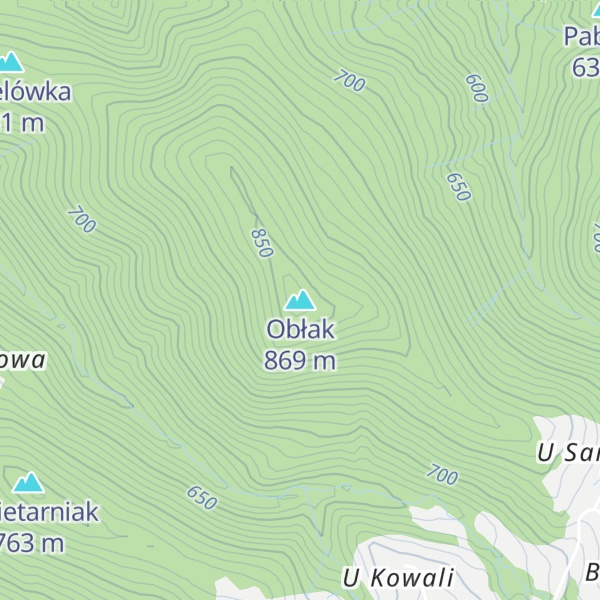 Map of Obłak