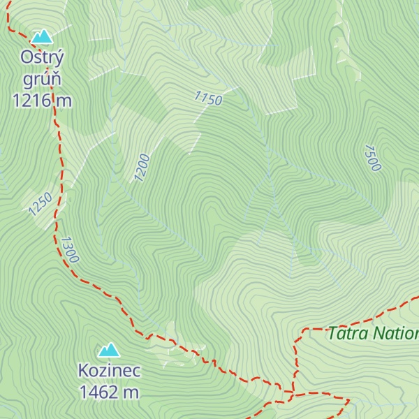 Map of Malý Klin