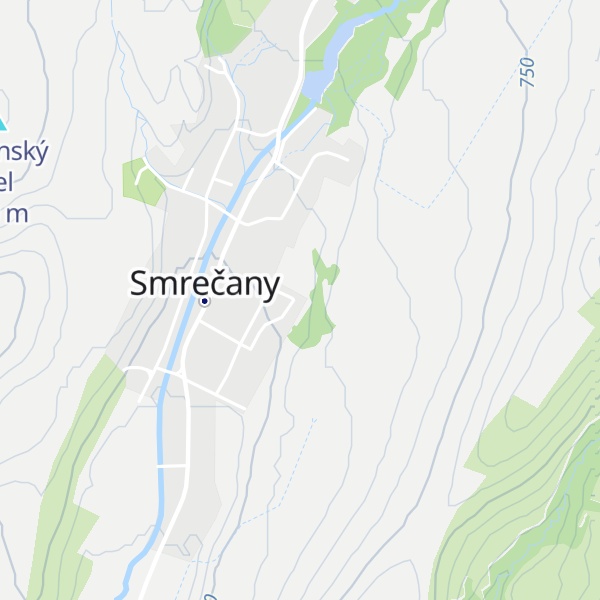 Map of Chata Lipa Smrečany