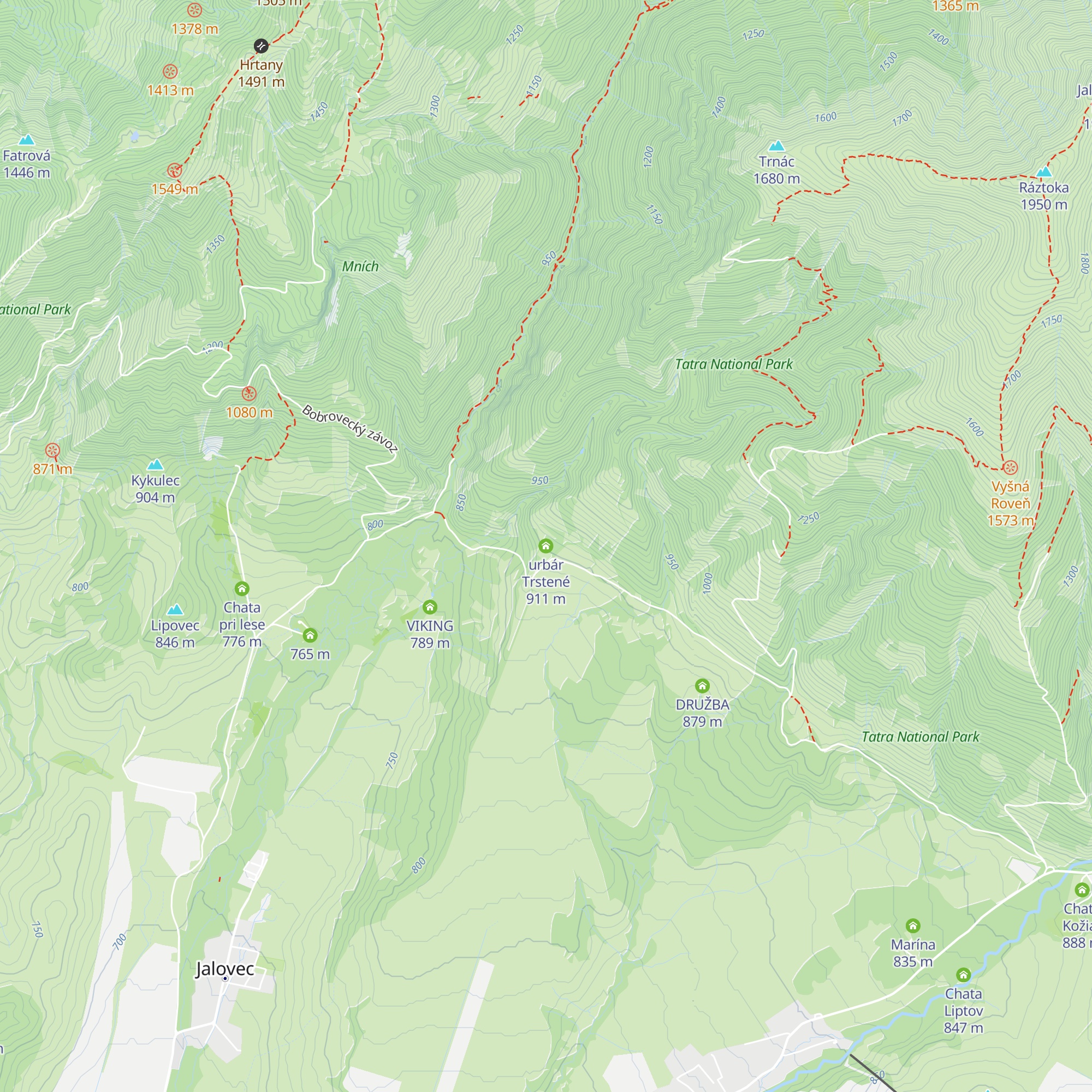 urbár Trstené map