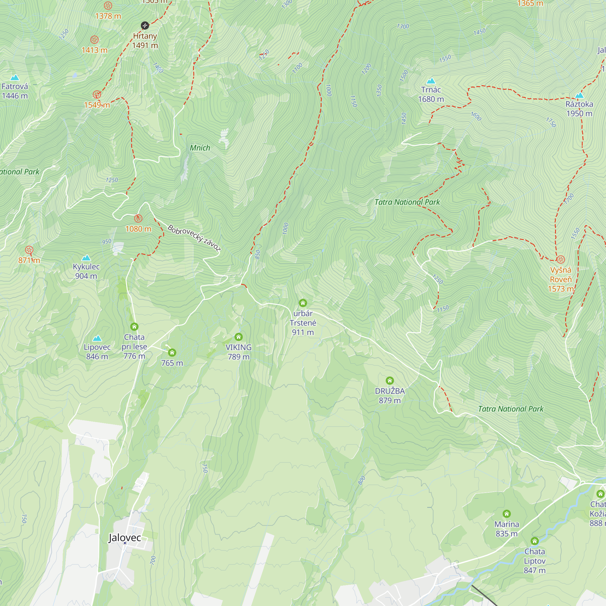 urbár Trstené map