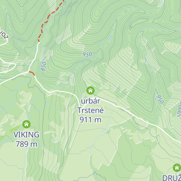 Map of urbár Trstené