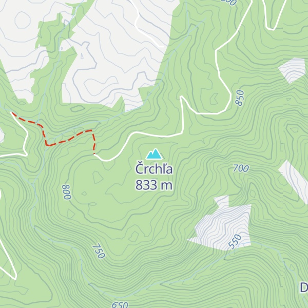Map of Črchľa