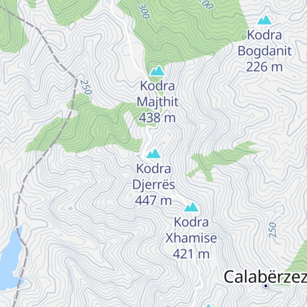 Map of Kodra Djerrës