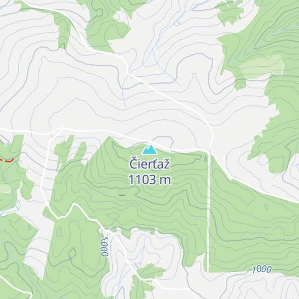 Map of Čierťaž