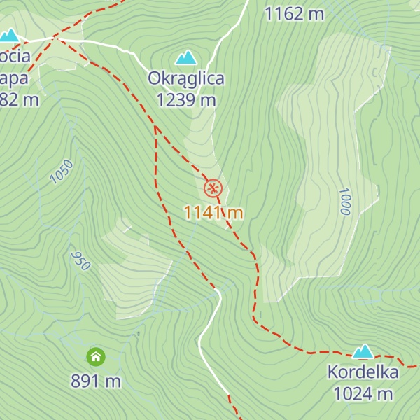 Map of Szałas na hali Krupowej