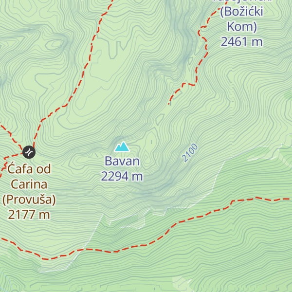 Map of Kučko Ramo (Trorogi krš)