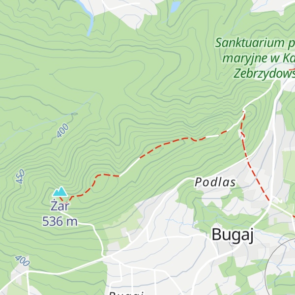 Map of Żarek