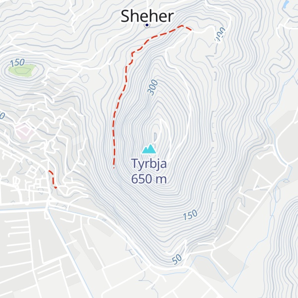 Map of Tyrbja