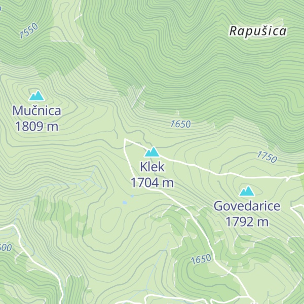 Map of Klek