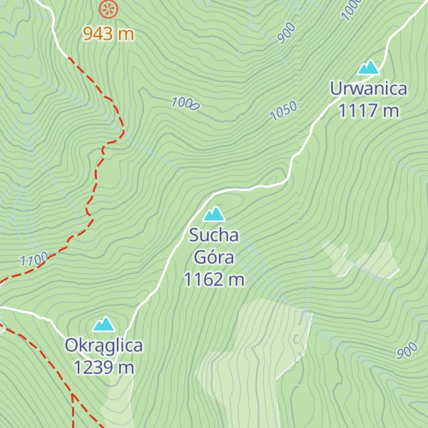 Map of Sucha Góra