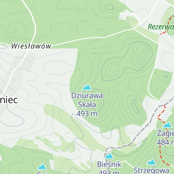 Map of Dziurawa Skała