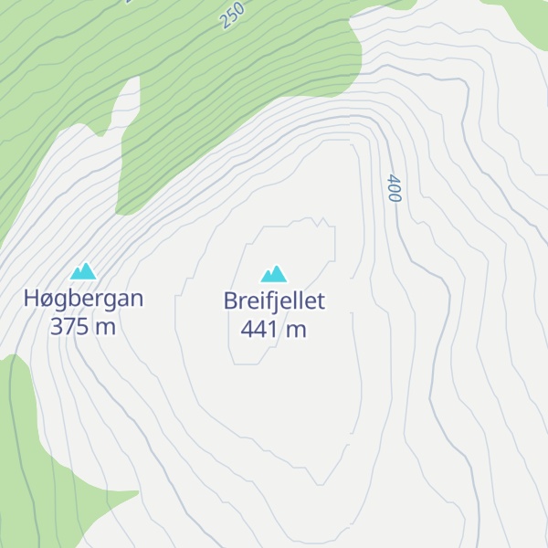 Map of Breifjellet