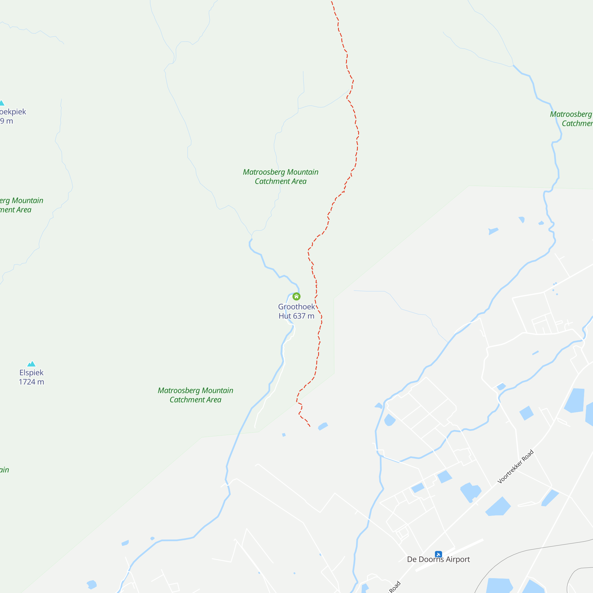 Groothoek Hut map