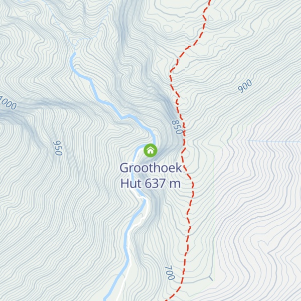 Map of Groothoek Hut