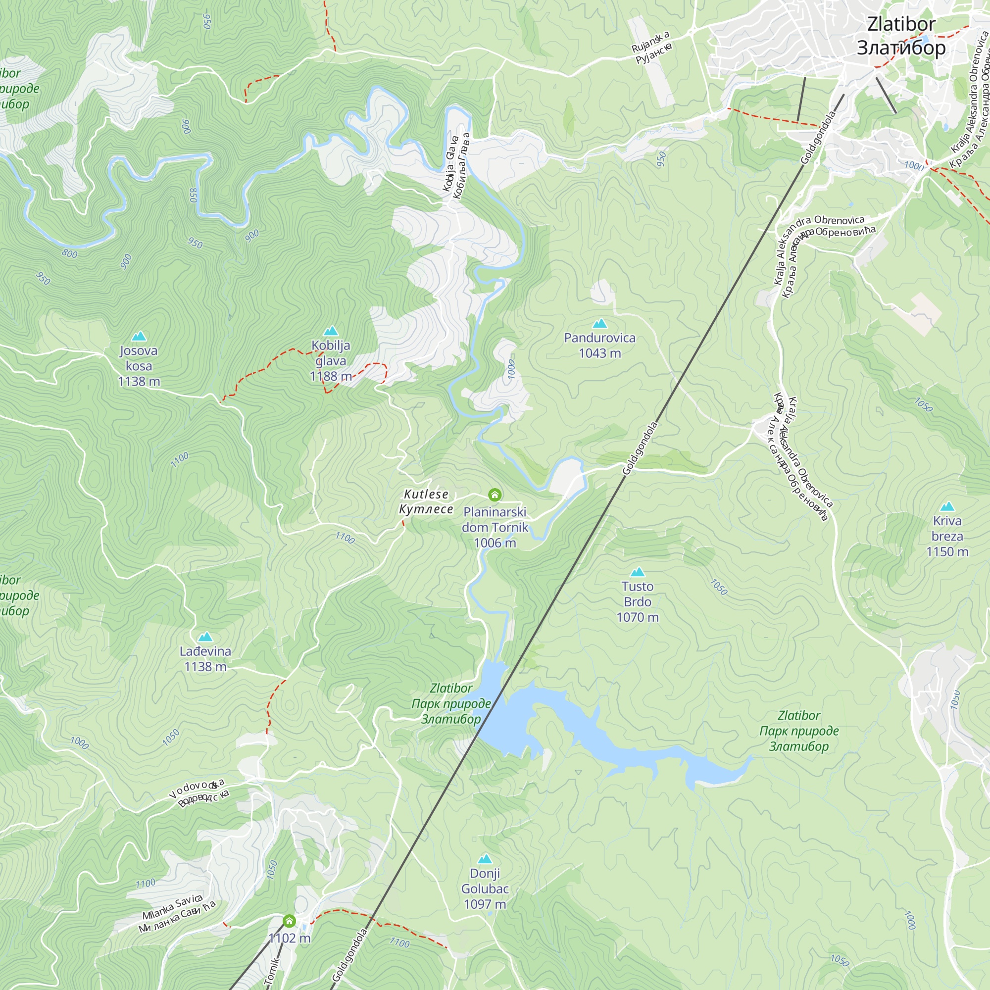 Planinarski dom Tornik map
